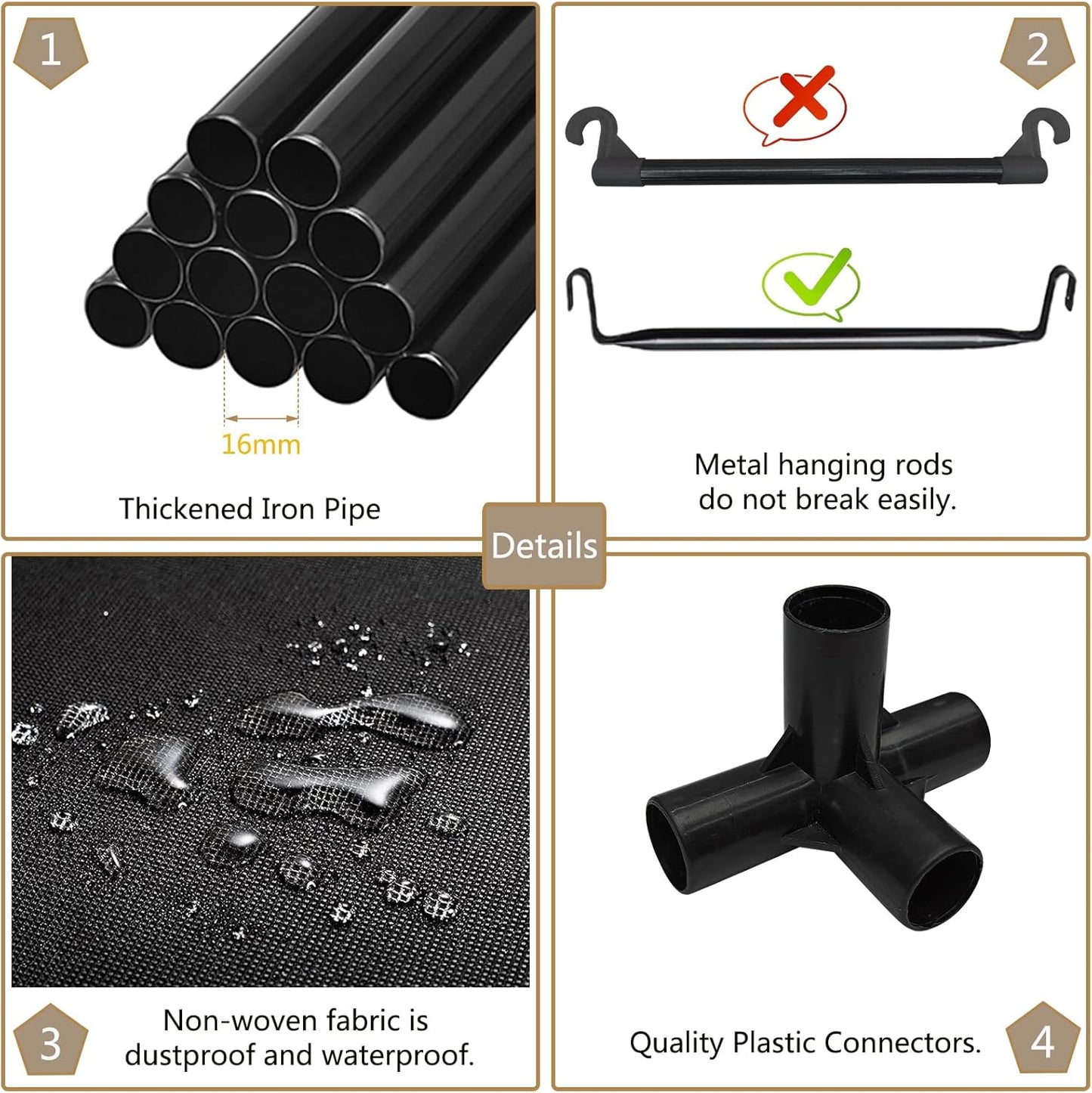 Organizador Armario Tela Closet Almacena