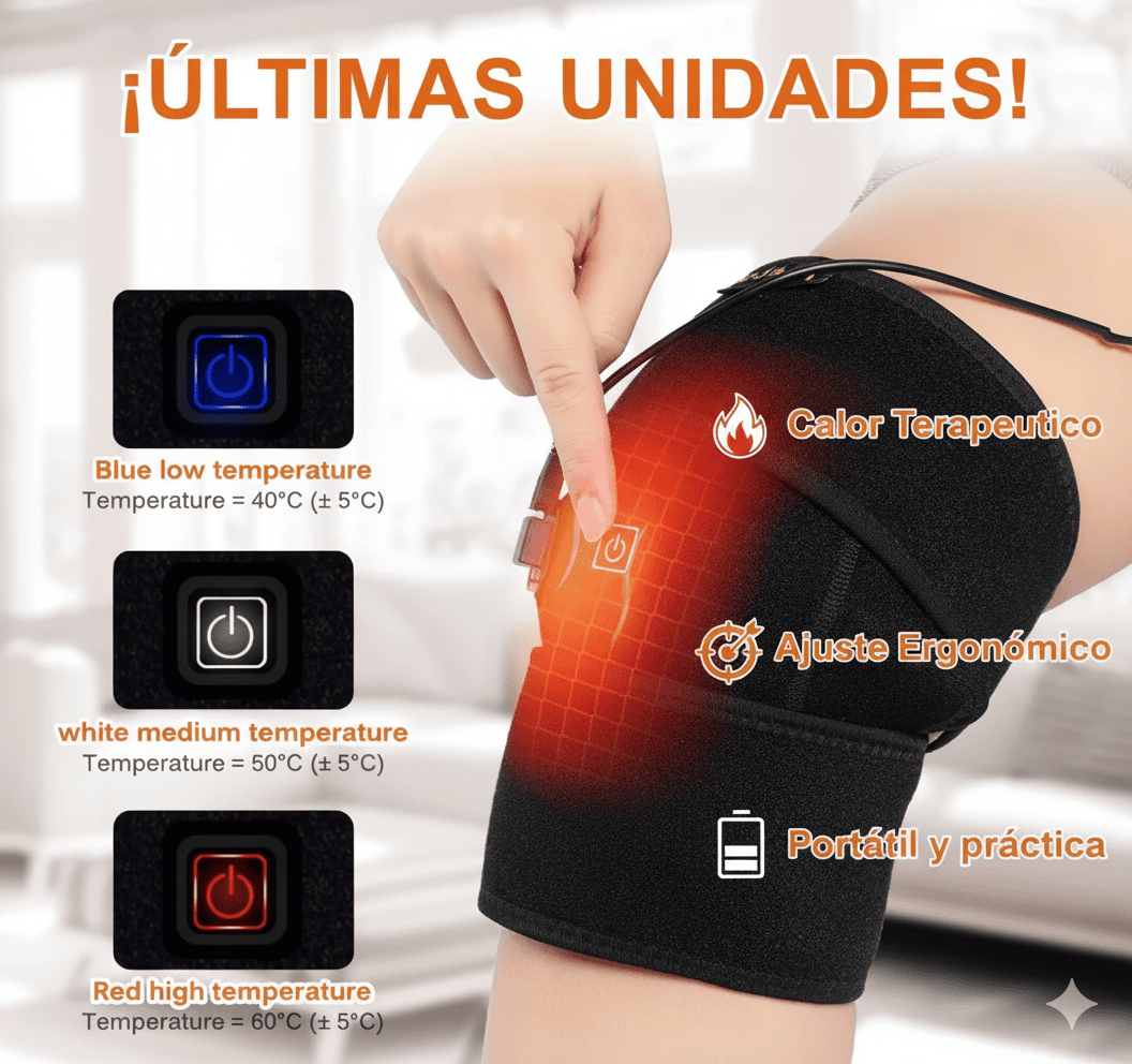 CALORVIBE PRO™ Rodillera Térmica Calentamiento